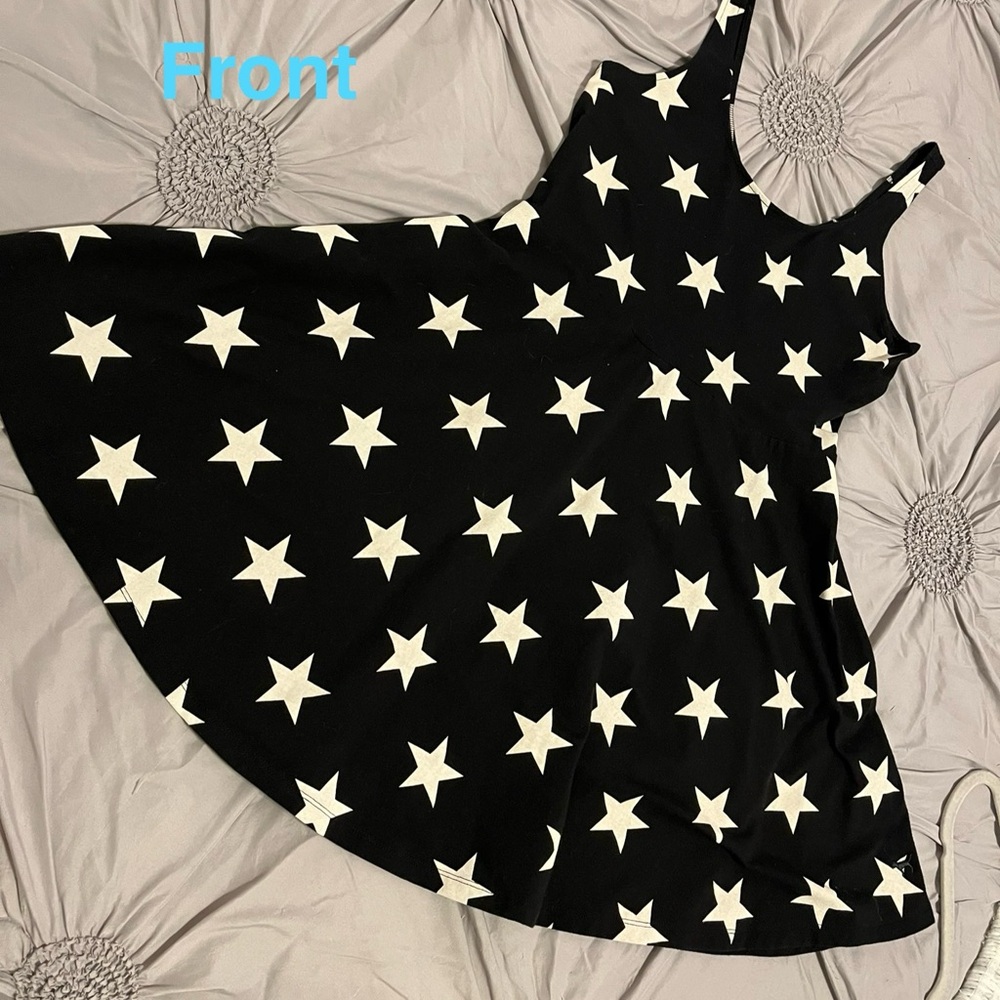 PINK Victoria's Secret Black and White A-Line Sundress